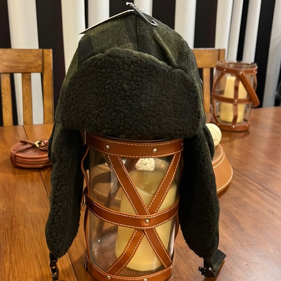 Stetson Winter Trapper Earflap Hat Cap new plaid check Hunting Mens Size Large - Picture 3 of 15